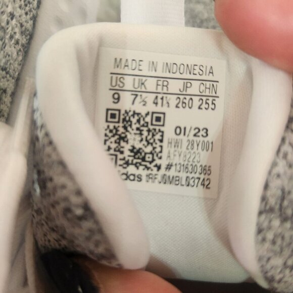 NWT Adidas QT Racer 2.0 Womens Sneakers Size 9 Gray/white Cloudfoam comfort - Picture 5 of 6